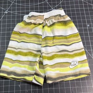 Nike Kids Shorts - Green, Yellow, and White